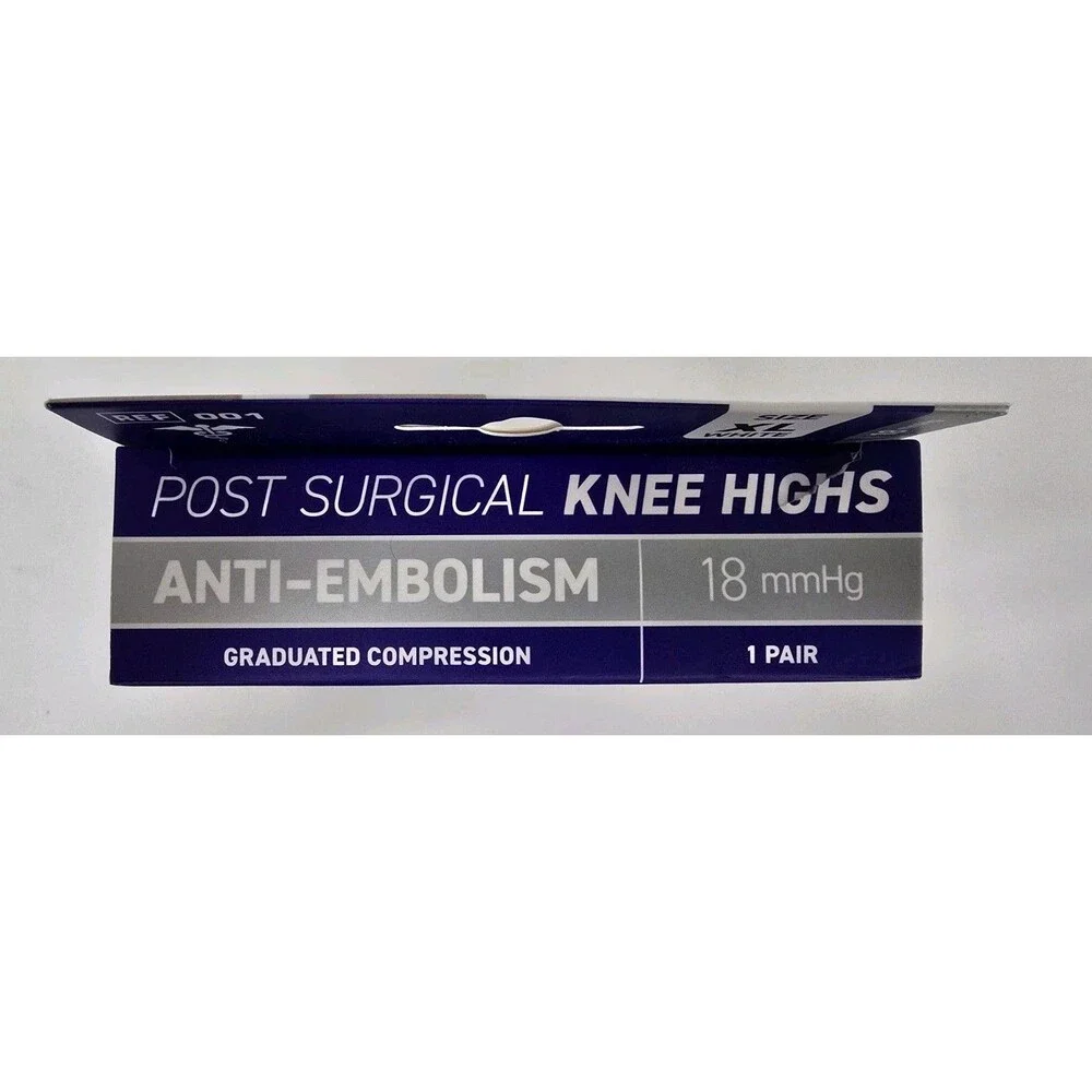 NEO G Post Surgical Knee High Anti-Embolism Stockings White Size XL 18mmHg NEW